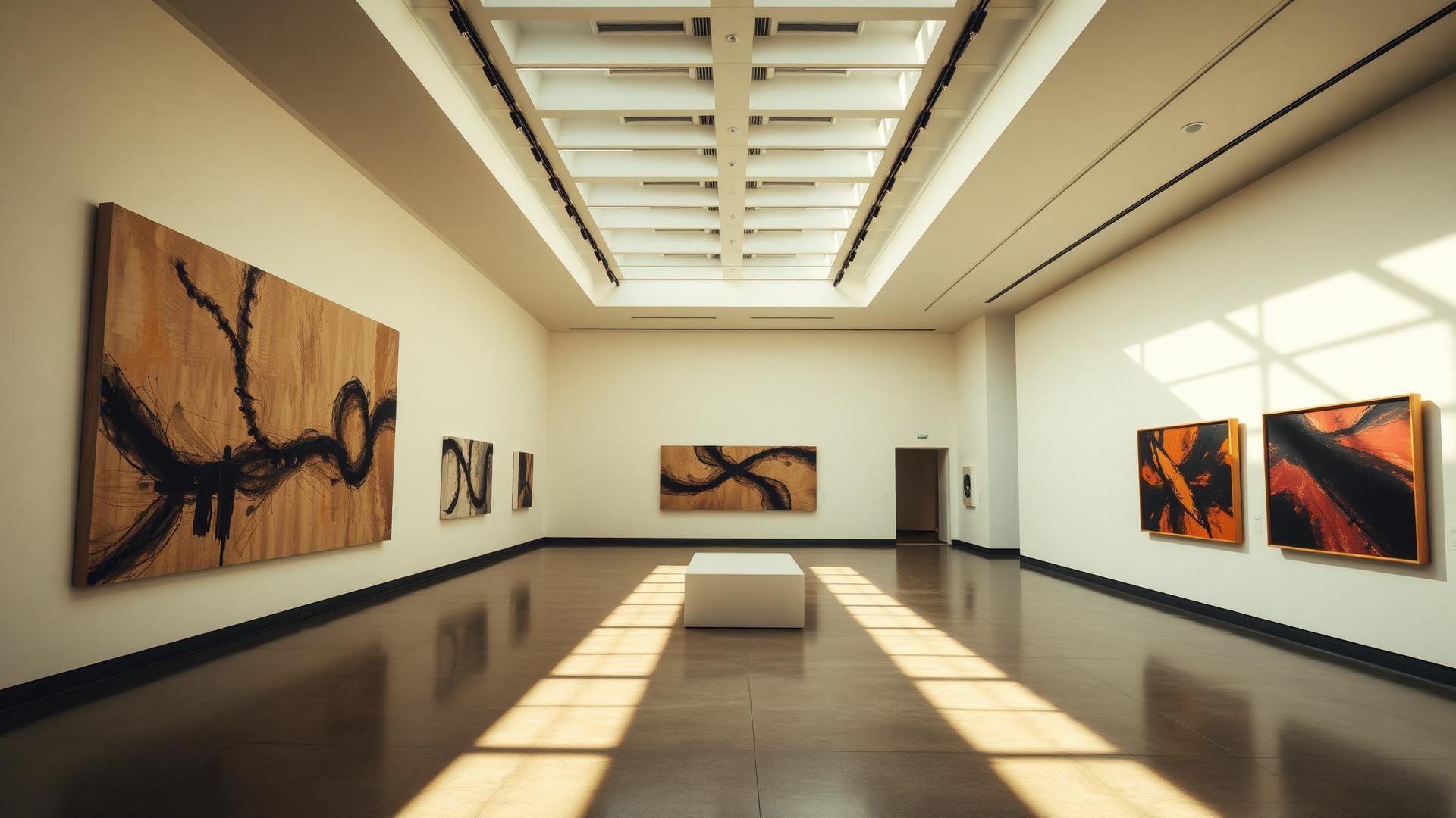 Skylit modern gallery
